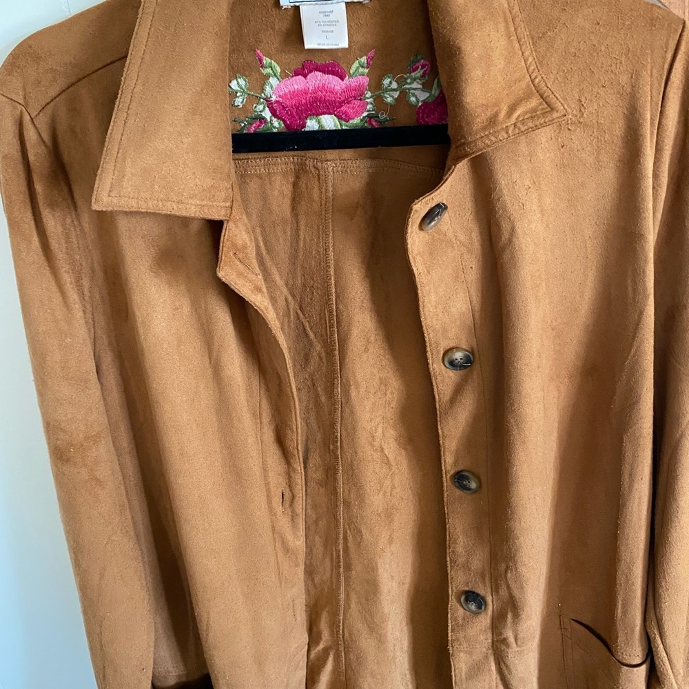 Elegant Tan Women's Utility Jacket